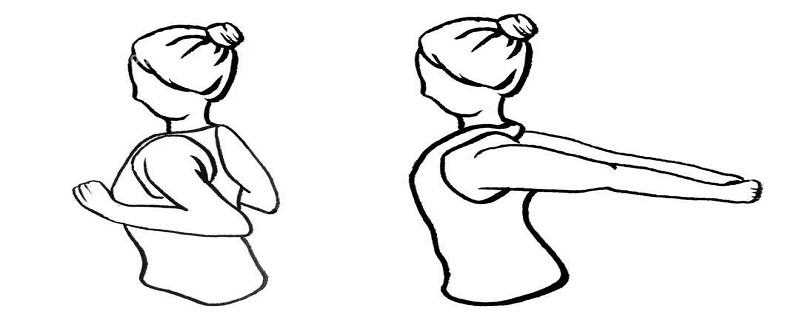 扩胸运动正确姿势图图片